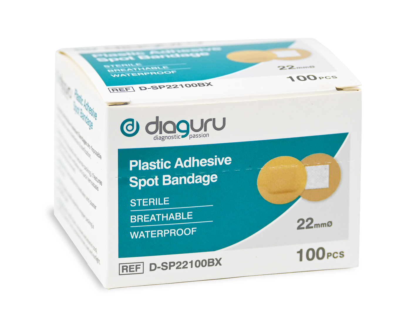 Diaguru Spot Plaster Waterproof Sterile Box/100, 10 Box/Carton